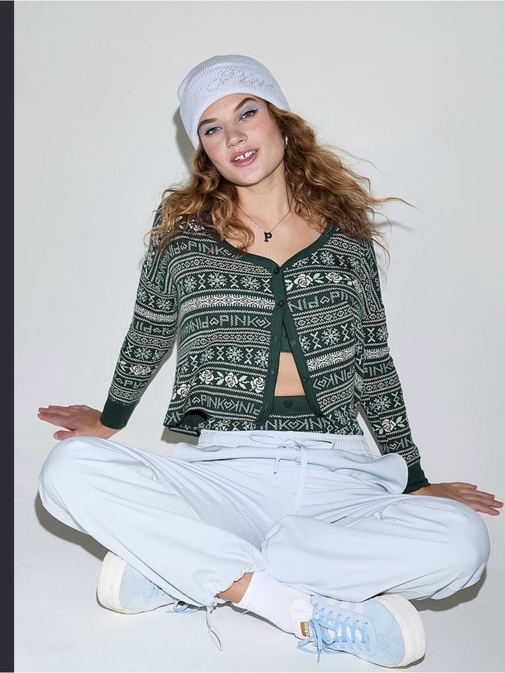 Victoria Secret PINK Cardigan Green